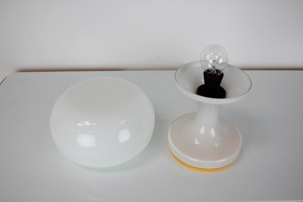 Glass Table Lamp by Valasske Mezirici, 1970s-TZ-1252040