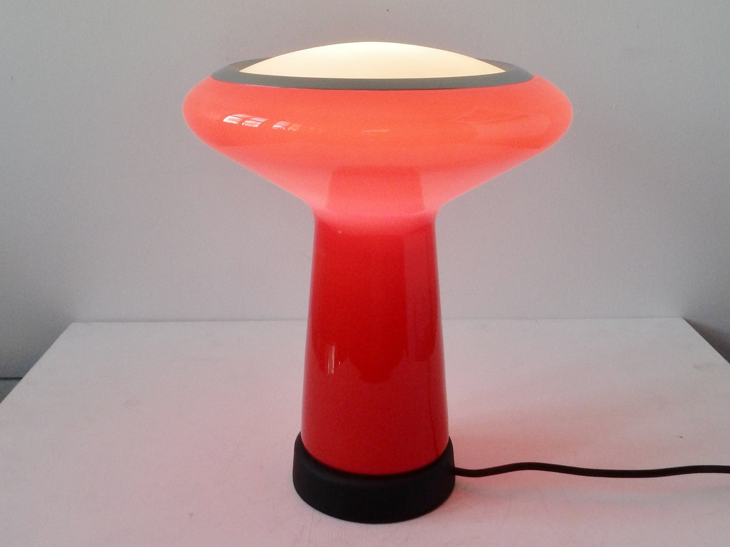 Glass Table Lamp from Hiemstra Evolux, 1960s