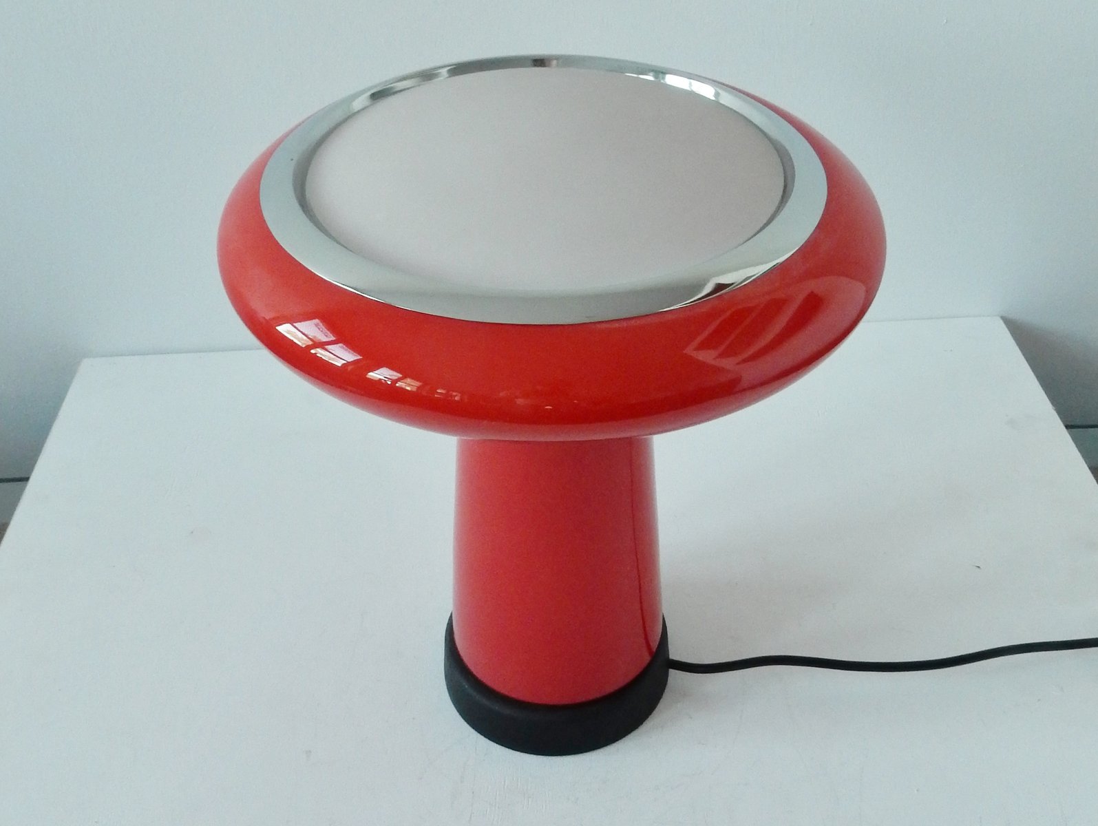 Glass Table Lamp from Hiemstra Evolux, 1960s