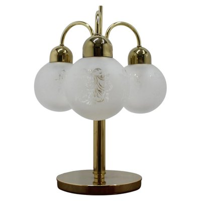 Glass Table Lamp from Preciosa, Czechoslovakia, 1980s-TZ-654711