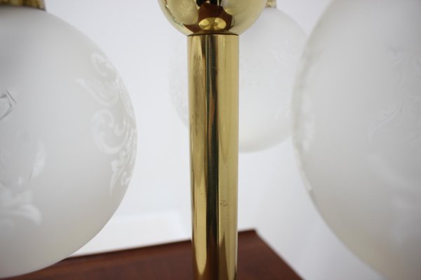 Glass Table Lamp from Preciosa, Czechoslovakia, 1980s-TZ-654711