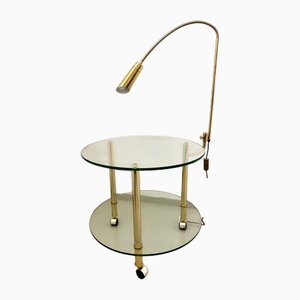 Glass Table with Brass Frame, 1960-SZM-1768873