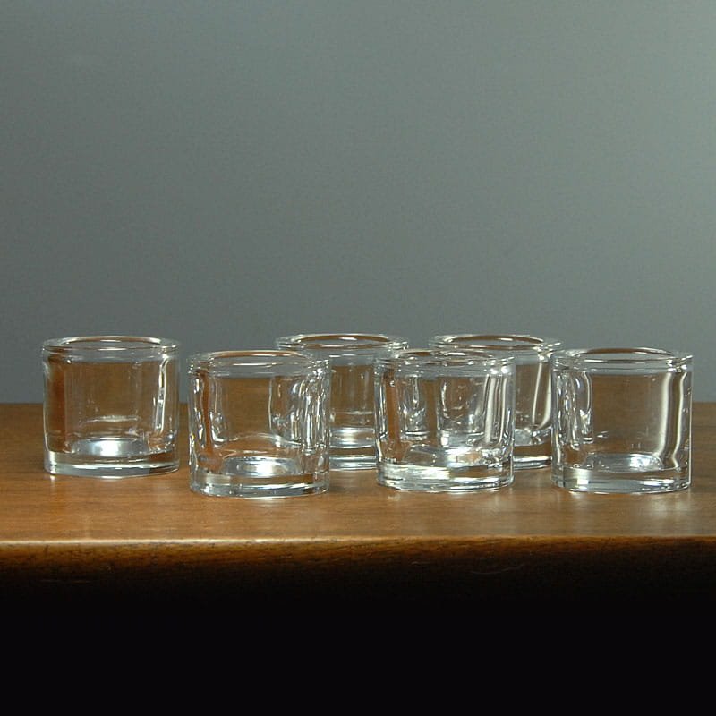 Glass Tableware Set by Heikki Orvola for Iittala, 1980s, Set of 6