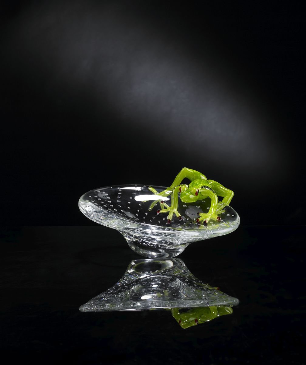 Glass Tray with Frog from VGnewtrend