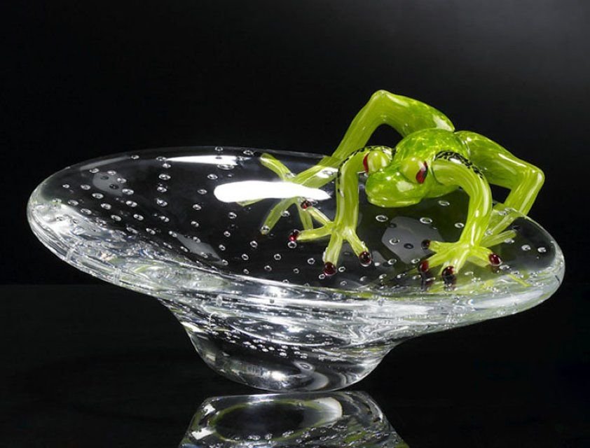 Glass Tray with Frog from VGnewtrend