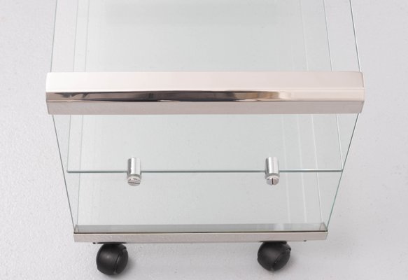 Glass Trolley from Galotti & Radice, Italy, 1970s-GCG-1107286