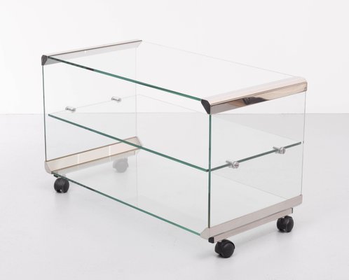 Glass Trolley from Galotti & Radice, Italy, 1970s-GCG-1107286