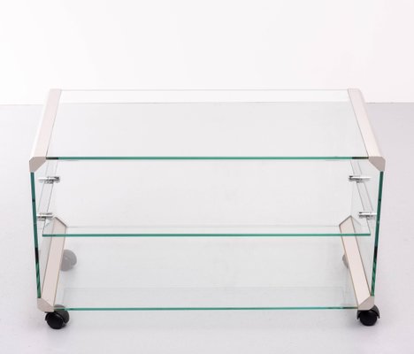 Glass Trolley from Galotti & Radice, Italy, 1970s-GCG-1107286