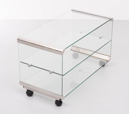 Glass Trolley from Galotti & Radice, Italy, 1970s-GCG-1107286