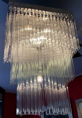 Glass Tube Ceiling Lamp, 1970s-IKW-828257