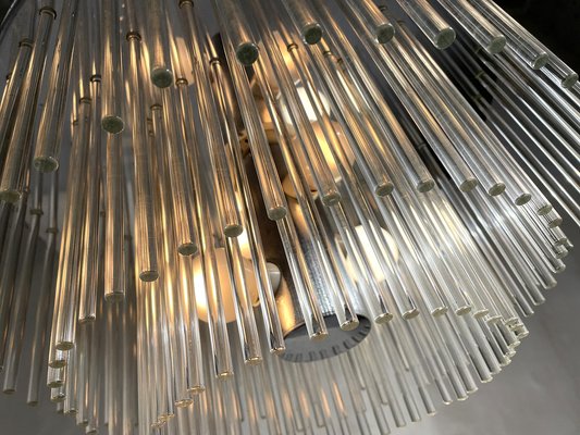 Glass Tube Ceiling Lamp by Gaetano Sciolari for Sciolari, Italy, 1970s-FQ-1178400