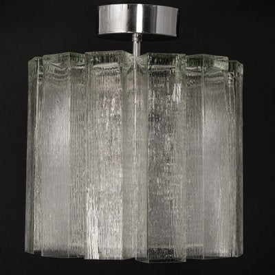 Glass Tube Flush Mount Light by Limburg, Germany, 1960s-UGR-1086302