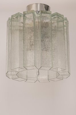 Glass Tube Flush Mount Light by Limburg, Germany, 1960s-UGR-1086302