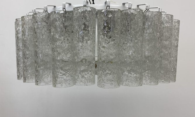 Glass Tubes Chandelier Flush Mount from Doria Leuchten, 1960s-BGP-1351401