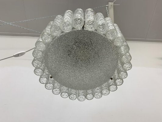 Glass Tubes Chandelier Flush Mount from Doria Leuchten, 1960s-BGP-1351401