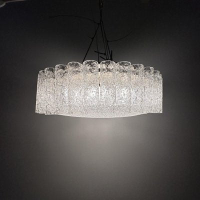 Glass Tubes Chandelier from Doria Leuchten, 1960s-BGP-1818853