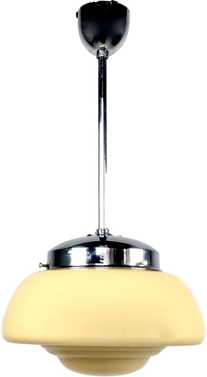 Glass UFO Pendant Lamp from Napako, 1960s