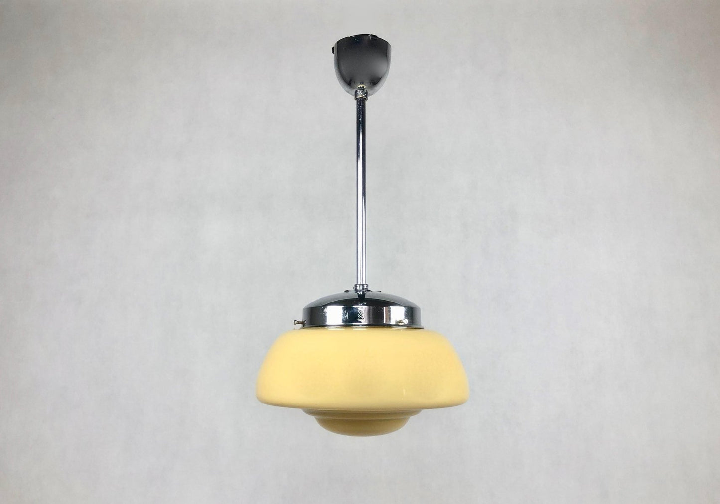 Glass UFO Pendant Lamp from Napako, 1960s