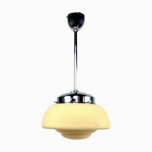 Glass UFO Pendant Lamp from Napako, 1960s-ZCY-1376082