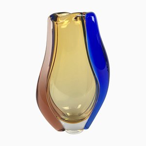 Glass Vase by Hana Machovska for Mstisov Glassworks, 1960s-TZ-787924