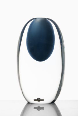 Glass Vase in Blue by Gunnar Nylund, 1950s-SC-1771415