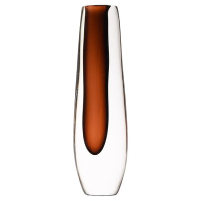 Glass Vase in Dark Brown by Vicke Lindstrand, 1960s-SC-1771417