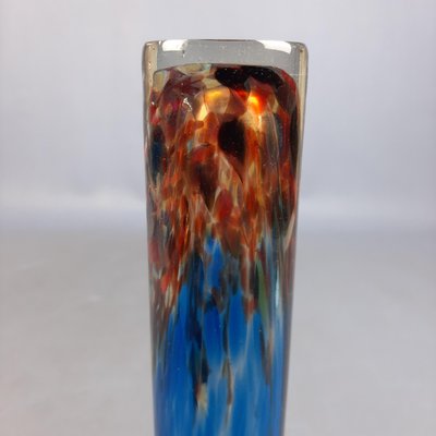 Glass Vase with Malta Blue with Red Shades from Phoenician, 1960s-PWG-2033837