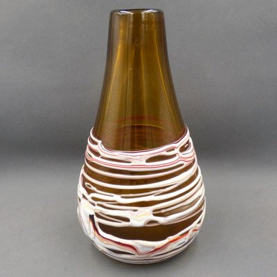 Glass Vase with Melted Ribbon Strands from Venini, 1960s-WK-1435977