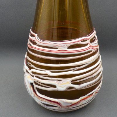 Glass Vase with Melted Ribbon Strands from Venini, 1960s-WK-1435977