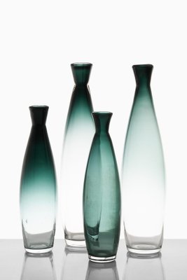 Glass Vases attributed to Bengt Orup, 1960s, Set of 4-SC-1772819