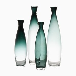 Glass Vases attributed to Bengt Orup, 1960s, Set of 4-SC-1772819