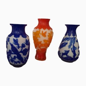 Glass Vases, Beijing, Set of 3-EAI-1277916