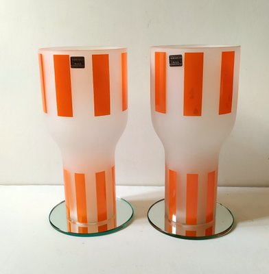 Glass Vases by James Irvine, 1990s, Set of 2-EI-1072548