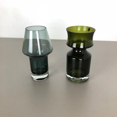 Glass Vases by Tamara Aladin for Riihimaen Lasi Oy, Finland, 1970s, Set of 2-QZ-1149897