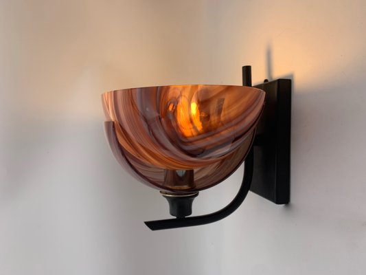 Glass Wall Lamp from Vistosi, 1980s, Set of 2-XQC-1254438