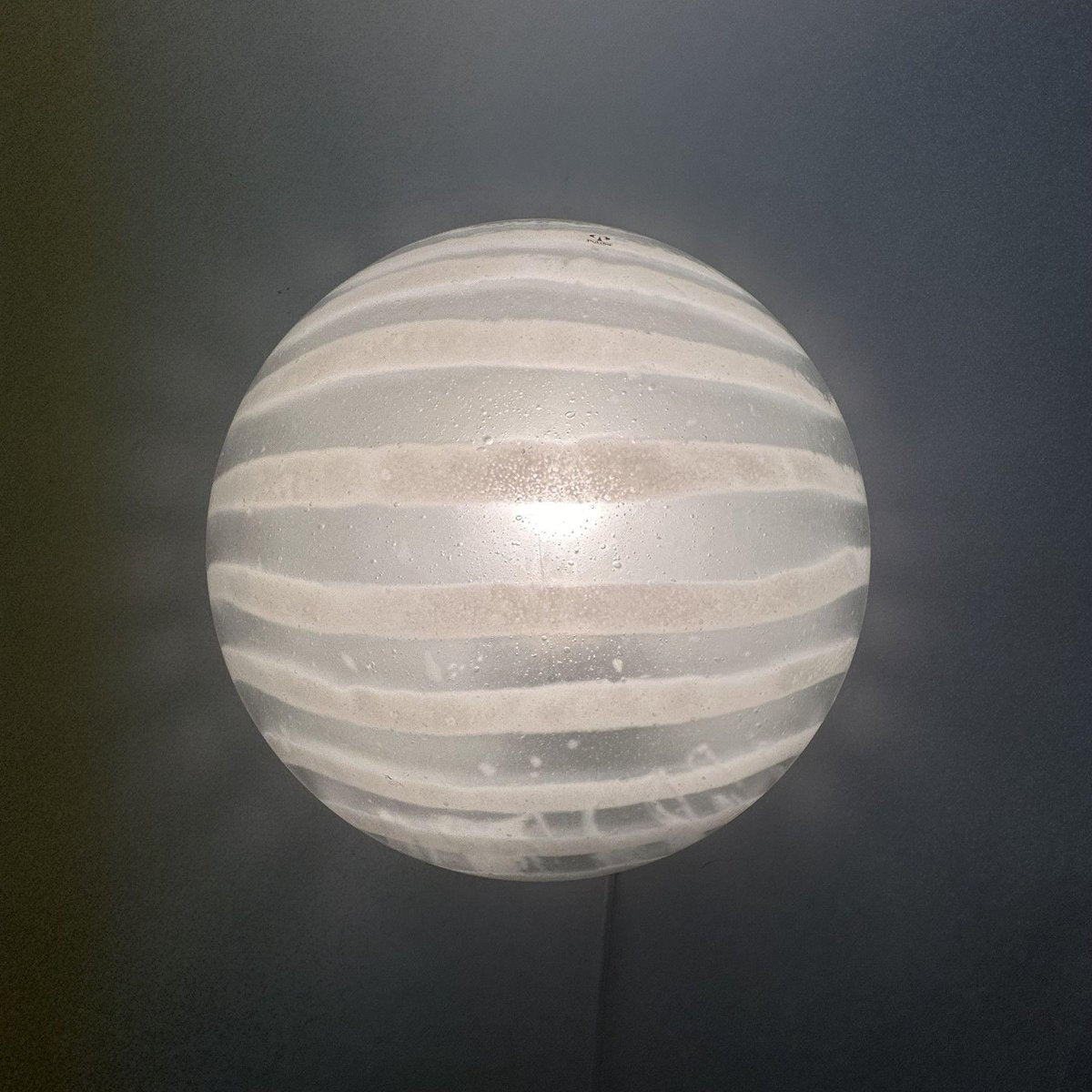 Glass Wall Lamp Zebra from Peil & Putzler, Germany, 1970s