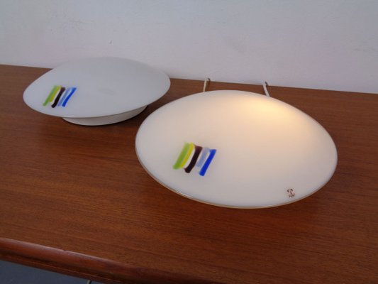 Glass Wall Lamps from Peil & Putzler, 1970s, Set of 3-RDW-819857