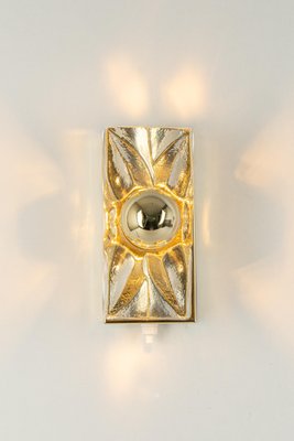 Glass Wall Light attributed to Sische, Germany, 1970s, Set of 2-UGR-1385079