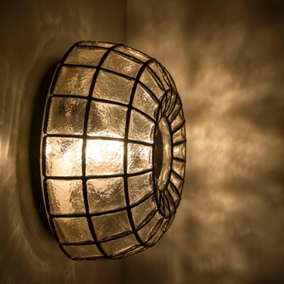 Glass Wall Light from Limburg Glashütte, 1970s-VDW-997873