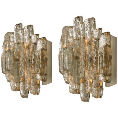 Glass Wall Sconces by J.T. Kalmar, Austria, Set of 2-VDW-824825