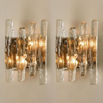 Glass Wall Sconces by J.T. Kalmar, Austria, Set of 2-VDW-824825