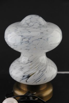 Glass White Clouds Table Lamp from Peill & Putzler, 1970s-MJY-1148865