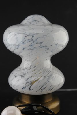 Glass White Clouds Table Lamp from Peill & Putzler, 1970s-MJY-1148865