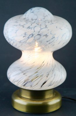 Glass White Clouds Table Lamp from Peill & Putzler, 1970s-MJY-1148865