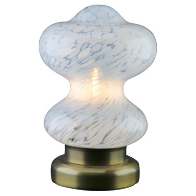 Glass White Clouds Table Lamp from Peill & Putzler, 1970s-MJY-1148865