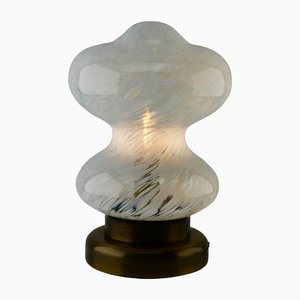 Glass White Clouds Table Lamp from Peill & Putzler, 1970s-MJY-1148865