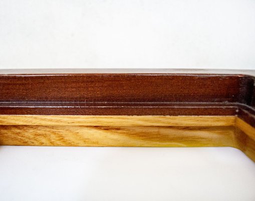 Glass with Wooden Frame from Fontana Arte, 1970s-VCV-750210