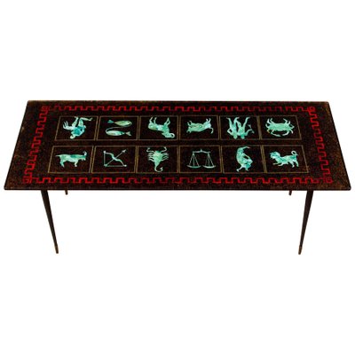 Glass Zodiac Cocktail or Coffee Table from Fontana Arte-MBH-1031720