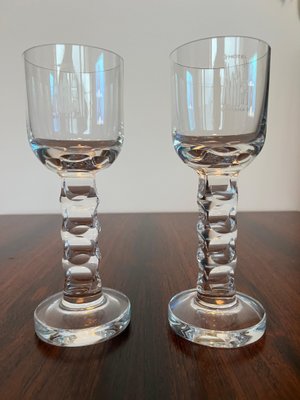 Glasses attributed to Moser for Hotel Prag, 1970s, Set of 7-TZ-1431415