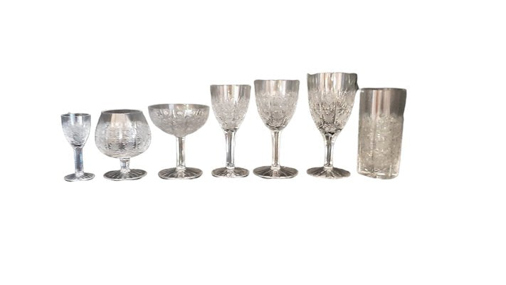 Glasses in Cut Crystals, Set of 64-TCS-1292205